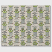 Oscar der Griesgram Vintage Geschenkpapier (Flach)