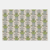 Oscar der Griesgram Vintage Geschenkpapier Set (Vorderseite)