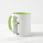Oscar der Griesgram Vintage Tasse (Vorderseite Links)