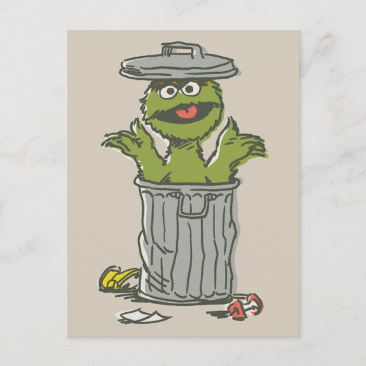 Oscar der Grobian Vintage Postkarte (Vorderseite)