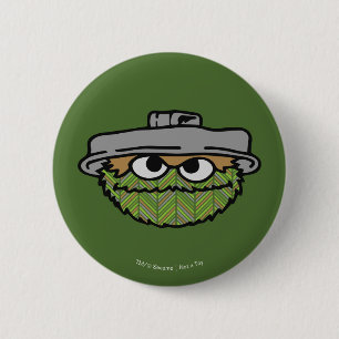 Oscar der Grouch 80er-Rückschlag Button