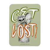 Oscar der Grouch B&W Sketch Zeichnend Magnet (Vertikal)