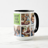 Oscar der Grouch | Beste Vater-FotoCollage Tasse (VorderseiteRechts)