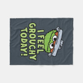 Oscar der Grouch | Ich fühle mich heute Grouchy! Fleecedecke (Vorderseite (Horizontal))