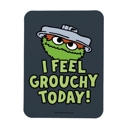 Oscar der Grouch | Ich fühle mich heute Grouchy! Magnet (Vertikal)