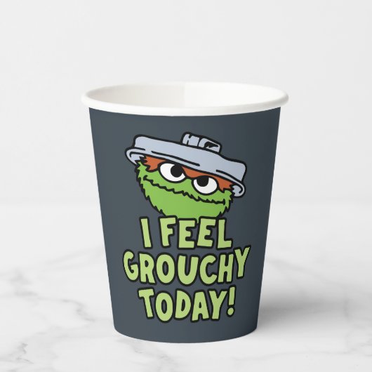 Oscar der Grouch | Ich fühle mich heute Grouchy! Pappbecher (Links)