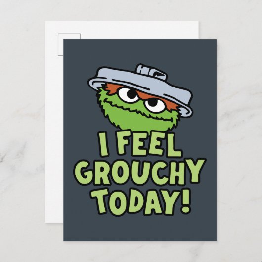 Oscar der Grouch | Ich fühle mich heute Grouchy! Postkarte (Vorne/Hinten)