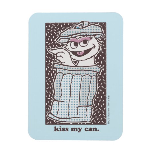 Oscar der Grouch | Kuss My Can Magnet (Vertikal)