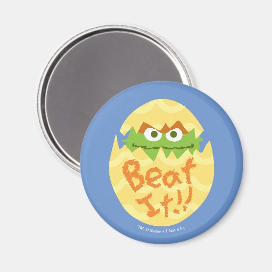 Oscar der Grouch Magnet (Vorderseite/Rückseite)