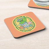 Oscar der Grouch | Monster Treasure Abzeichen Getränkeuntersetzer (Linke Seite)