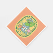 Oscar der Grouch | Monster Treasure Abzeichen Serviette (Ecke)