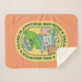 Oscar der Grouch | Monster Treasure Abzeichen Sherpadecke (Vorderseite (Horizontal))