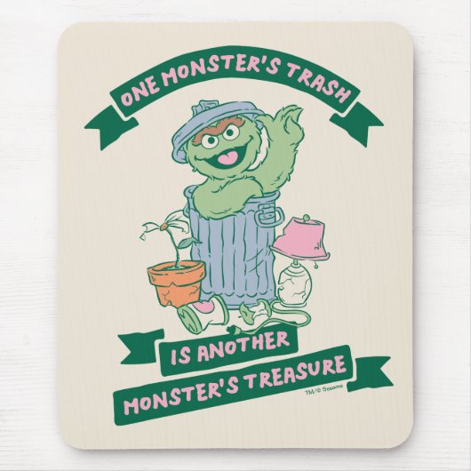 Oscar der Grouch | Monster Treasure Graphic Mousepad (Vorne)