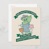 Oscar der Grouch | Monster Treasure Graphic Postkarte (Vorne/Hinten)