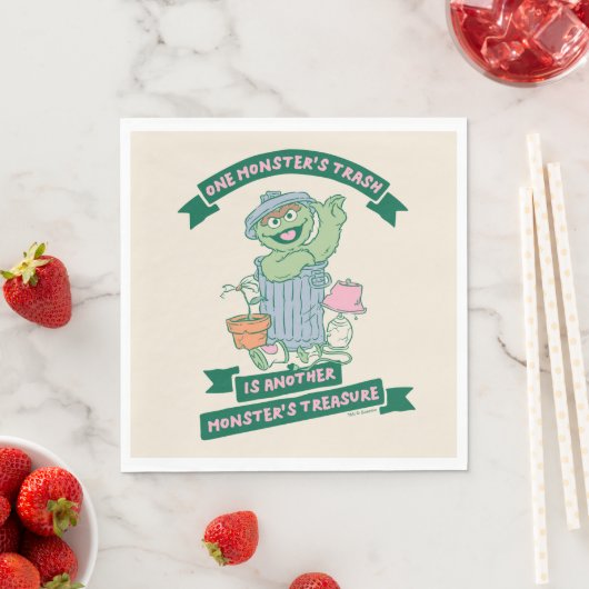 Oscar der Grouch | Monster Treasure Graphic Serviette (Beispiel)
