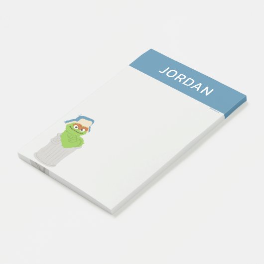 Oscar der Grouch Müll kann Lean | Name hinzufügen Post-it Klebezettel (angewinkelt)