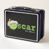 Oscar der Grouch-Name Metall Lunch Box (Rückseite)