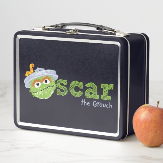 Oscar der Grouch-Name Metall Lunch Box (Beispiel)