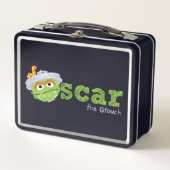 Oscar der Grouch-Name Metall Lunch Box (Vorderseite)