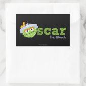 Oscar der Grouch-Name Rechteckiger Aufkleber (Tasche)