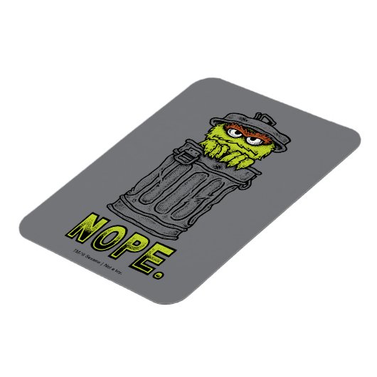 Oscar der Grouch - Nope. Magnet (Linke Seite)