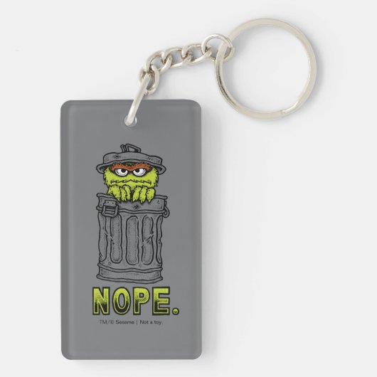 Oscar der Grouch - Nope. Schlüsselanhänger (Rückseite)