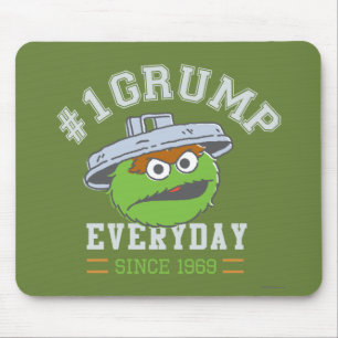 Oscar der Grouch Nummer 1 Mousepad