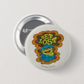 Oscar der Grouch | Psychedelisch Button (Vorne & Hinten)
