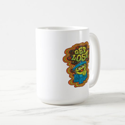 Oscar der Grouch | Psychedelisch Kaffeetasse (VorderseiteRechts)