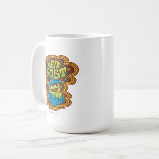 Oscar der Grouch | Psychedelisch Kaffeetasse (Vorderseite Links)