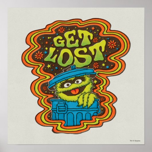 Oscar der Grouch | Psychedelisch Poster (Vorne)