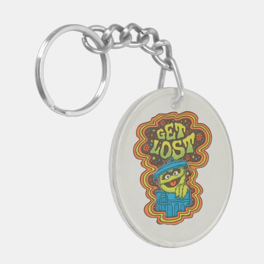 Oscar der Grouch | Psychedelisch Schlüsselanhänger (Vorderseite links)