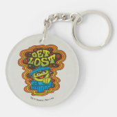 Oscar der Grouch | Psychedelisch Schlüsselanhänger (Rückseite)
