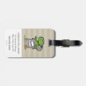 Oscar der Grouch Scram Gepäckanhänger (Rückseite horizontal)