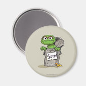 Oscar der Grouch Scram Magnet (Vorderseite/Rückseite)