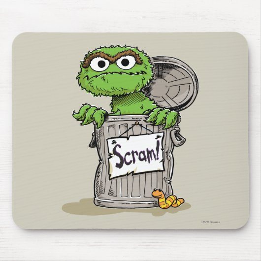 Oscar der Grouch Scram Mousepad (Vorne)