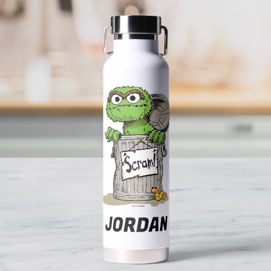 Oscar der Grouch Scram | Name hinzufügen Trinkflasche