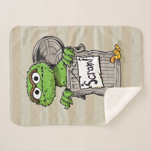 Oscar der Grouch Scram Sherpadecke (Vorderseite (Horizontal))