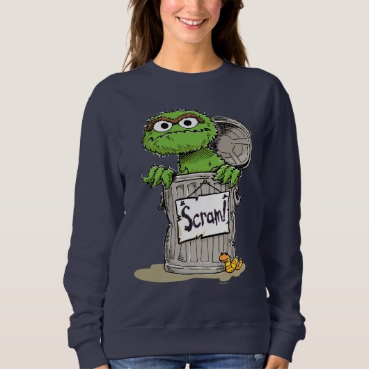 Oscar der Grouch Scram Sweatshirt (Vorderseite)