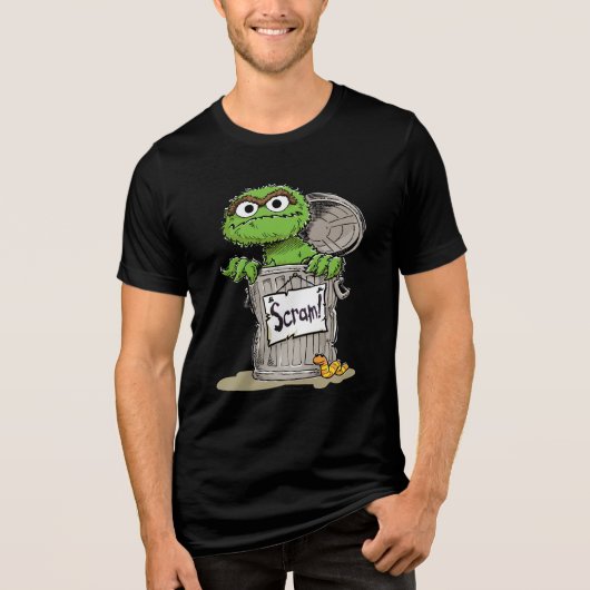 Oscar der Grouch Scram Tri-Blend Shirt (Vorderseite)