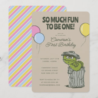 Oscar der Grouch | So viel Spaß, ein Geburtstag zu Einladung