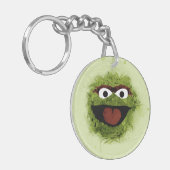 Oscar der Grouch | Trend Wasserfarbe Schlüsselanhänger (Vorderseite links)