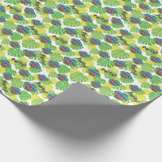 Oscar der Grouch | Tropisches Muster Geschenkpapier (Ecke)
