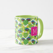 Oscar der Grouch | Tropisches Muster Tasse (VorderseiteRechts)