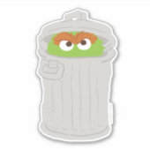 Oscar der Grouch und seine Mülleimer können Aufkleber (Vorderseite)