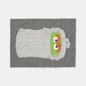 Oscar der Grouch und seine Mülleimer können Fleecedecke (Vorderseite (Horizontal))