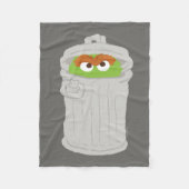 Oscar der Grouch und seine Mülleimer können Fleecedecke (Vorderseite)