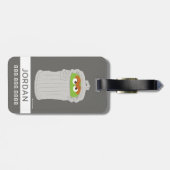 Oscar der Grouch und seine Mülleimer können | Info Gepäckanhänger (Rückseite horizontal)