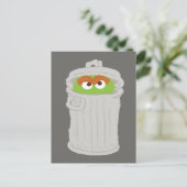 Oscar der Grouch und seine Mülleimer können Postkarte (Stehend Vorderseite)
