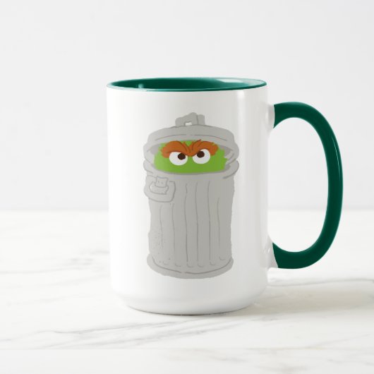 Oscar der Grouch und seine Mülleimer können Tasse (Rechts)